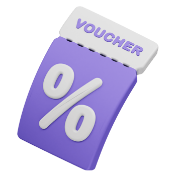 Gift voucher, discount coupon icon illustration png