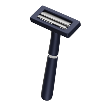 Razor blade icon 3d rendering illustration png