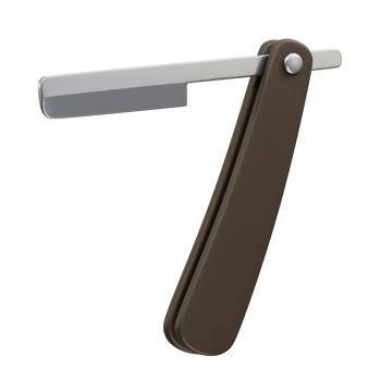 Flip Razor blade 3D Icon Illustration render png