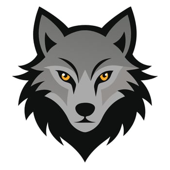 Captivating Wolf Head Logo vector