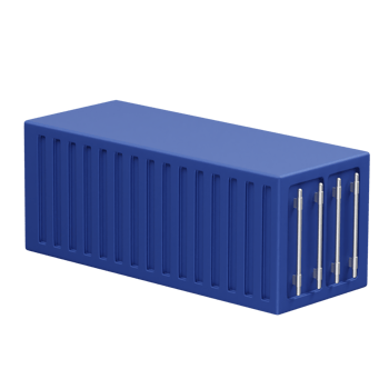 cargo container icon illustration 3d. Ship container icon 3d illustration png