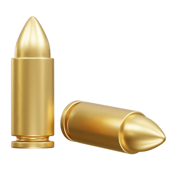 Bullets 3D Icon illustration render png
