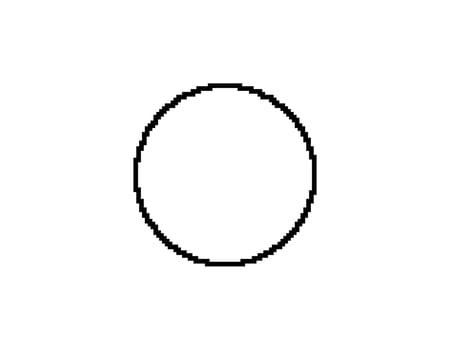 Retro sun circle with geometric shape in eighties style vector