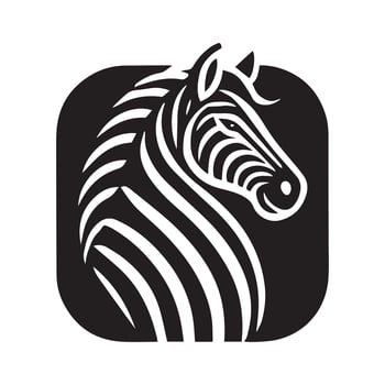 Stylized Zebra Head Logo vector
