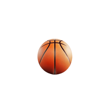 Bright Orange Basketball for Sports and Recreation png