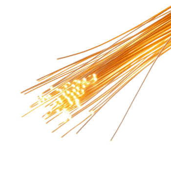 Fiber optic cables displaying bright light transmission on a transparent background for technological illustrations, Fiber optic cables isolated on transparent background png
