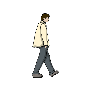 People walking simple png