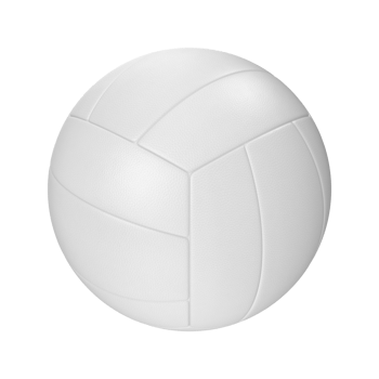 3d White Volleyball png