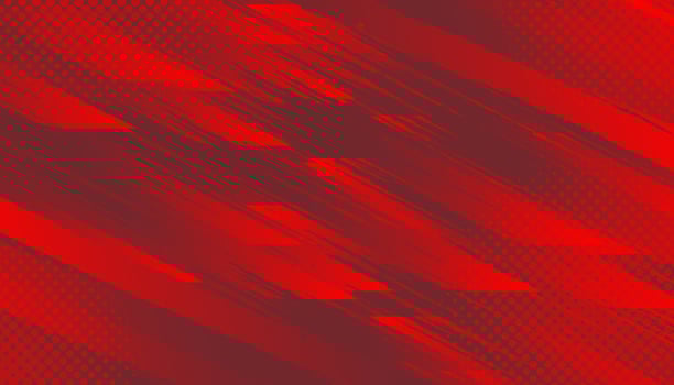 Abstract red background with halftone effect, diagonal stripes. vector