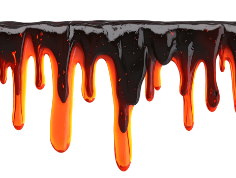 Abstract Liquid Lava Dripping Seamless Pattern png