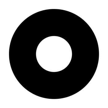 Record Stop Disk icon illustration black vector