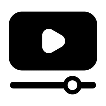 Play icon glyph style illustration vector