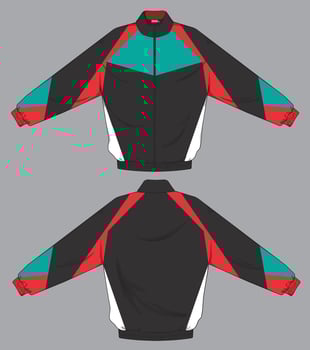 colorful color combination of jacket design vector