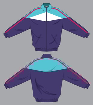 jacket template for redesign graphic vector