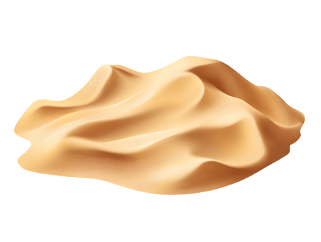 Textured Sand Pile with Golden Hues png