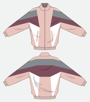 Jacket design template with vintage vibe look vector