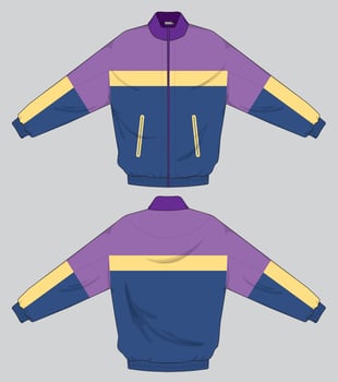 Varsity Jacket design with vintage vibe feel vector