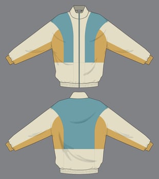 Sweater jacket template design vector