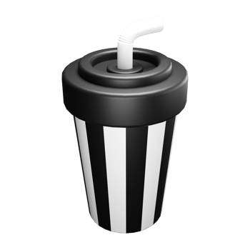 3d icon render cinema drinking png