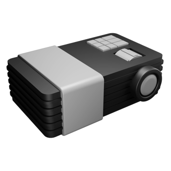 3d render illustration of projector for movie png