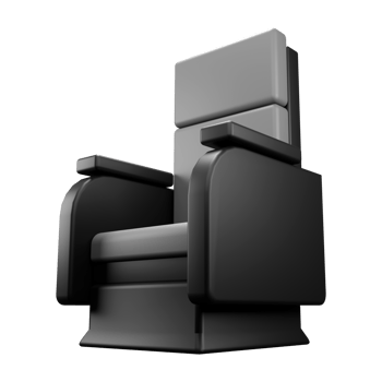 3d illustration of cinema seat png
