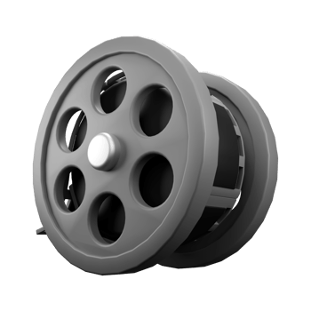 3d render illustration of photo film roll png