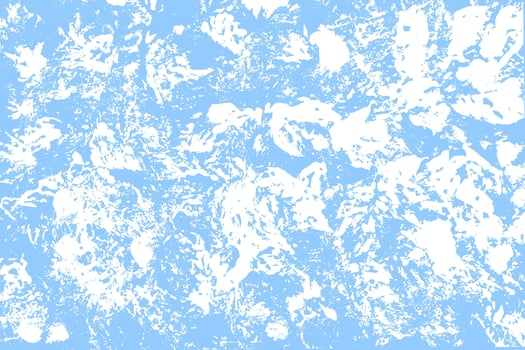 Grunge Distressed Texture on Blue Background. Big splash textured overlay for poster, cover, banner, ad, website. Hand draw bold ink stain texture vector
