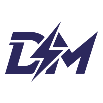 Letter DM logo with Lightning icon, letter combination Power Energy Logo png