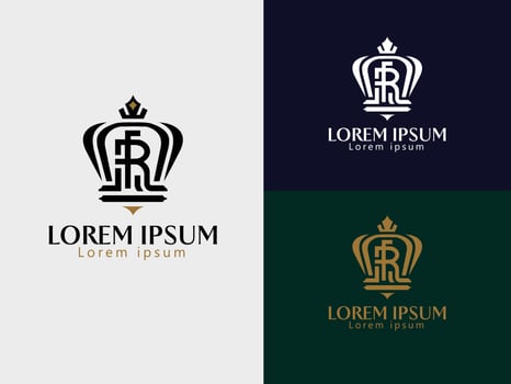 Regal Heritage logo A Crowned Emblem of Authority and Excellence vector