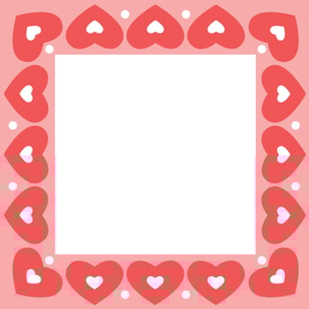 Wedding photo frame, frame for text, Valentine's Day. Declaration of love, romance, relationships. vector