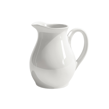A Simple White Ceramic Creamer Pitcher png