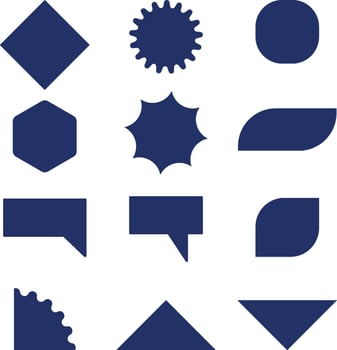 New blue sticker, label or badge isolated on white background -Vector illustration vector