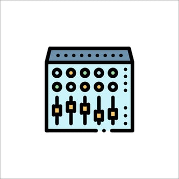 A mixer icon on a white background vector