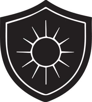 Shield Silhouette Icons for Design Projects vector