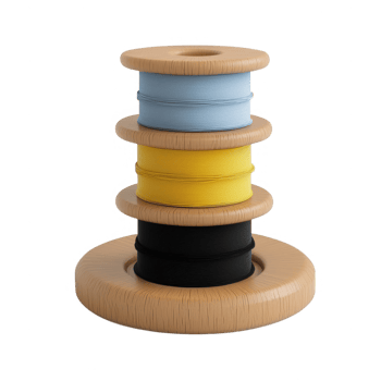 Colorful stacking rings toy for developing children's motor skills and creativity. png