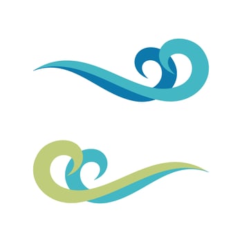 Water Wave Swirl Logo Template Illustration Design. EPS 10. vector
