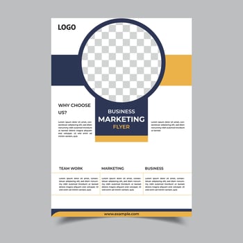 Business Marketing Flyer Design Template Background vector