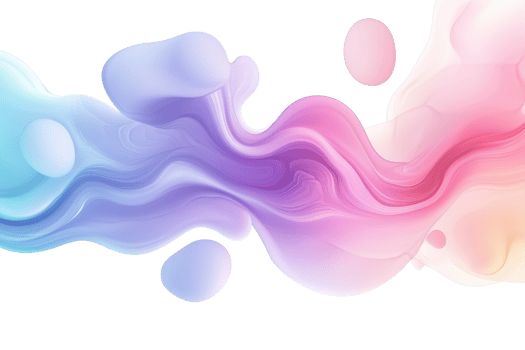 Colorful abstract fluid art with smooth gradients of pink, purple, and blue tones, creating a dynamic and vibrant visual impression. png