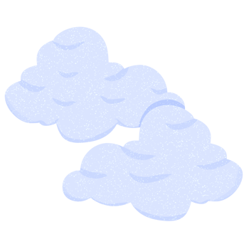 Cute Two Clouds png