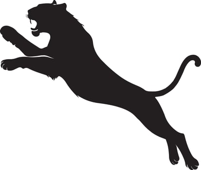 Tiger Silhouettes for Tattoos Bold and Striking Designs vector