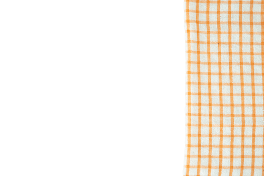 checkered napkin copy space decoration flat lay png