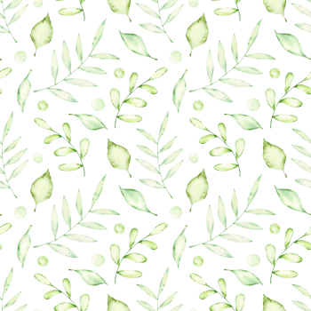 Watercolor pattern with green branches and leaves. Print with greenery, plants. design and decoration of background, wallpaper, wrapping paper and textile. png