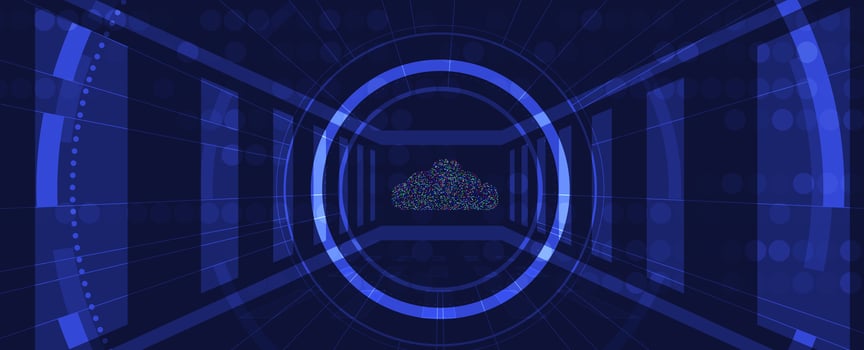 Optimizing digital transformation with adaptive and scalable cloud technology vector