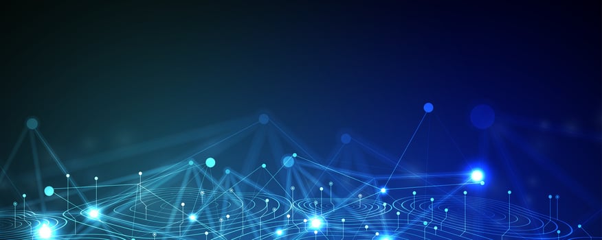Digital abstract background with connected dots and lines vector