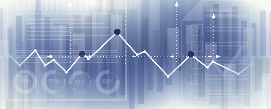 an abstract illustration of a graph chart vector