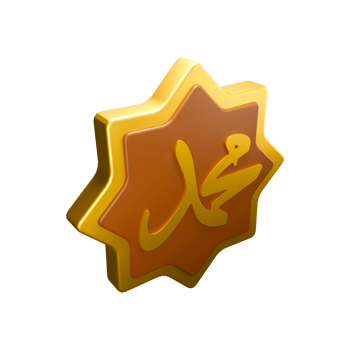 3d rendering illustration of golden islamic wall decoration png