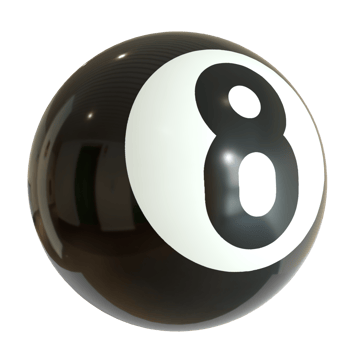 Eight Ball for Game or Hobby concept png