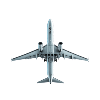 Airplane flying isolate on transparent background png