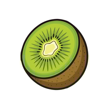 Kiwi fruit icon vector