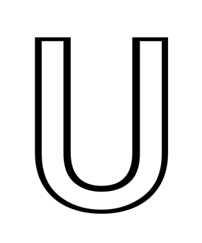 english capital letter U png